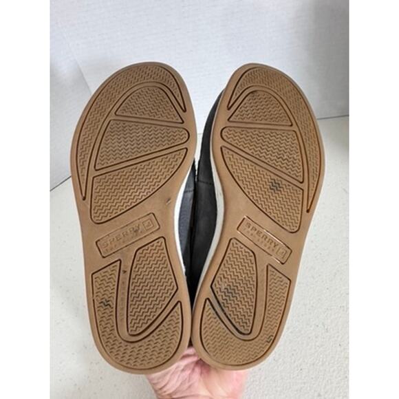 "SPERRY" Kids Cup Boat Shoe Leather Lace Up Walking Lounge Preppy Gray SZ 13M - Picture 12 of 12